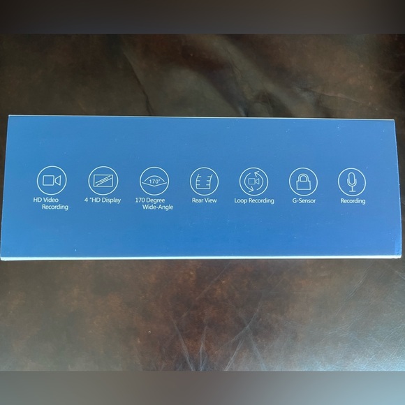 (NIB) 1080P Full HD Front and Rear Dash Camera with 32G Card, 4-In - Picture 3 of 7